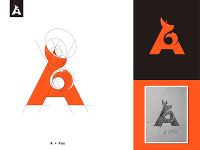 A+Fox 🦊 Combination letter mark.
