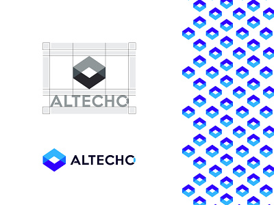 Altecho brand branding gradient graphicdesign letterlogo logo logodesign logoinspiration logomaker logoprocess logos logotype modern pattern techlogo