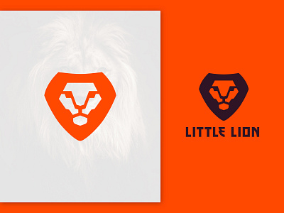 Little lion (Unused concept) bestlogo branddesign branding customlogo illustration lionface lionlogo logodesigner logotype monogram