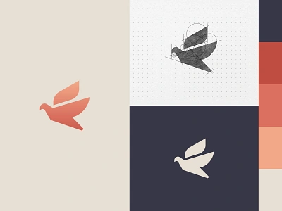 Pigeon abstractlogo branding brandmark elegantlogo feather gridlogo logo logoplace logopresentation logotype logptype minimallogos nextmahamud pigeon trendy win