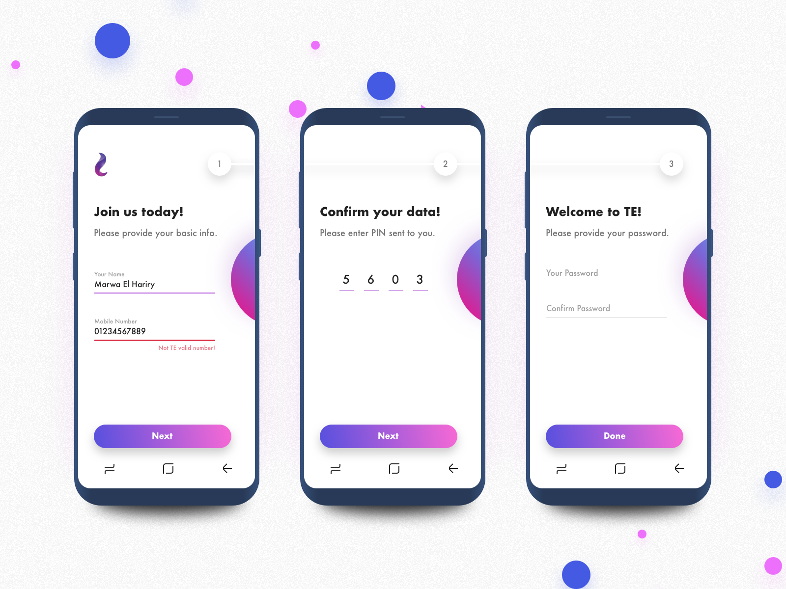 WE App - First Time User by Younis Fayed on Dribbble