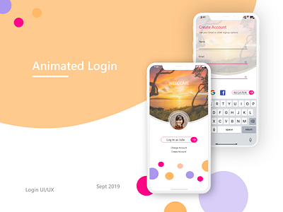 Animated Login UI