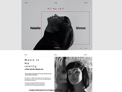 #006Web main design blackandwhite calm classic dark ui design elegant minimal typography ui web website