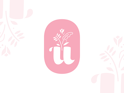 Logo for Ummey brand design branding floral design identity logo logo design u youtube