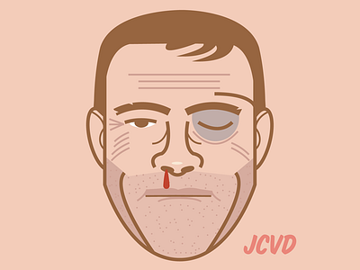 JCVD jcvd mugshot portrait vector