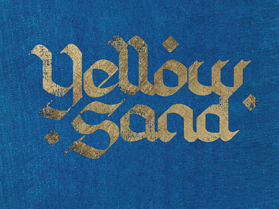 Yellow Sand Calligraphy by Xuan Quyen calligraffiti calligraphy calligraphy and lettering artist calligraphy artist calligraphy logo design freestyle illustration lettering lettering logo typography