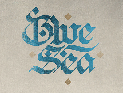 Blue Sea Calligraphy by Xuan Quyen calligraffiti calligraphy calligraphy and lettering artist calligraphy artist calligraphy logo design freestyle lettering lettering logo typography