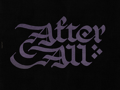 After All 80s album art album artwork album cover calligraffiti calligraphy calligraphy and lettering artist calligraphy artist calligraphy logo design freestyle lettering lettering logo typography