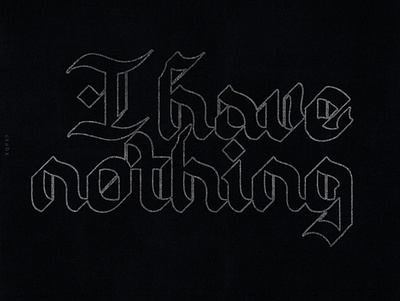 I Have Nothing 90s album art album artwork album cover calligraphy calligraphy and lettering artist calligraphy artist calligraphy logo design freestyle lettering lettering logo typography