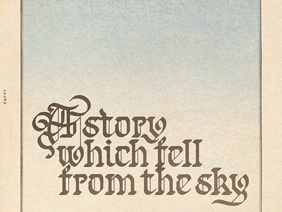 A story which fell from the sky calligraffiti calligraphy calligraphy and lettering artist calligraphy artist calligraphy logo design freestyle lettering lettering logo typography