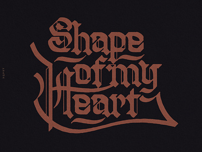 Shape of my heart calligraffiti calligraphy calligraphy and lettering artist calligraphy artist calligraphy logo design freestyle lettering lettering logo typography