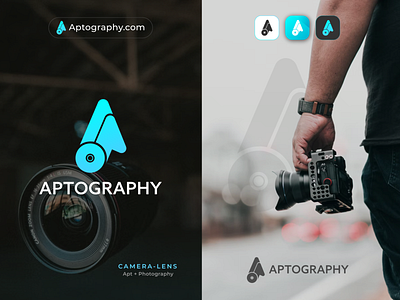 Modern Camera Lens Photography Iconic Logo a letter camera camera icon camera logo creative logo design digital photo film logo icon law firm lens lens icon lens logo letter a logo modern photo photography photography logo professional camera