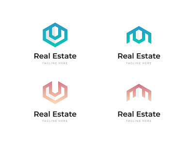 Creative Property Real Estate Abstract Logo Design Collection branding concept logo