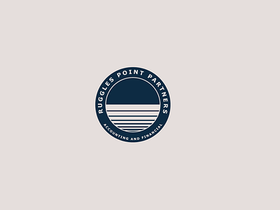 Ruggles point partners badge blue bold brand identity branding circular creation creative design golden ratio graphic design logo logofolio logomaker logomark logooftheday logotype navy blue negative space simple