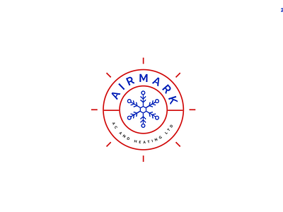 Airmark. badge blue bold brand identity branding creation creative design dribbble golden ratio graphic design logo logo design logomaker logotype orange round royal simple unique