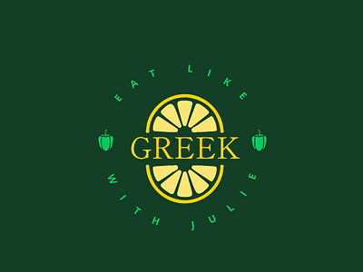 Eat like Greek. badge bold brand identity branding creation creative food golden ratio graphic design green logo logo design logomaker logotype minimal minimalist negative space simple unique vector