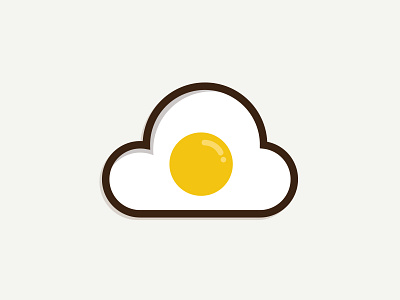 Cloud Egg Logo branding branding and identity branding concept cloud logo logo logo design logo egg