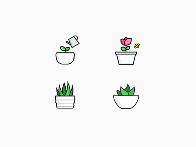 Plant flower icon plant sola