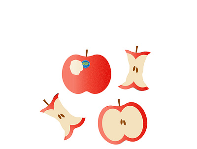 Pick of the Bunch apple calgary canada design female artist fruit illustration illustration art illustration design illustrator surface pattern design