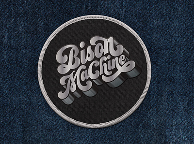 Bison Machine band logo graphic design logo logo design patch design rock band