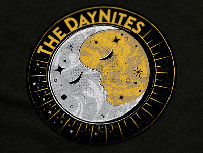 The DayNites album design apparel band logo graphic design logo logo design record design tshirt vector