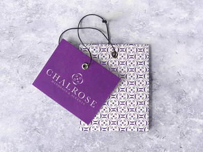 chalrose label design branding design logo