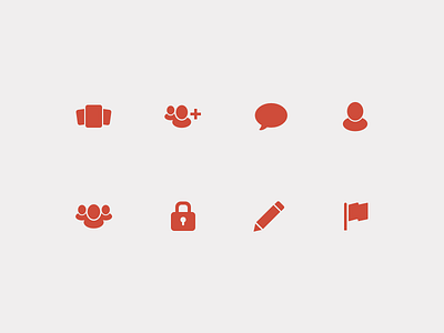 Unravel Icons chat feed flag free freebie glyphs icons password simple sketch users vector