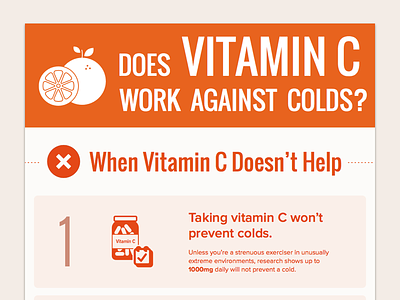 Vitamin C Infographics colds fonts graphics icons illustrations infographic layout orange vitamins