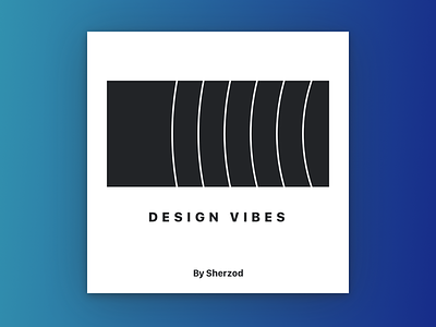 Design Vibes Playlist Cover black blue clean cover gradient minimal mixtape playlist simple spotify