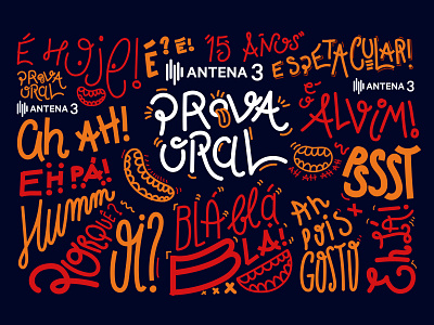 Type Illustration for Prova Oral antena3 illustration lettering rtp type typography