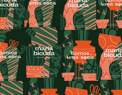 Posters for Maria Bicuda brand identity illustration logo poster poster design