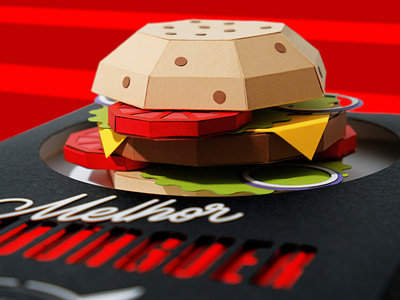 Time Out - Uber Eats Food Battle 2019 (Paper Craft) (detail)