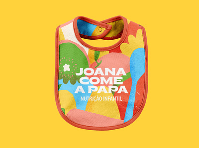 Joana Come a Papa - Baby Bib branding color graphic design illustration kids logo