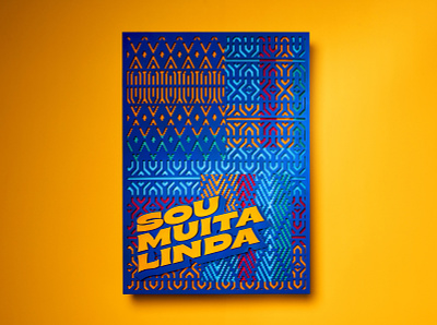 Sou Muita Linda - Papercraft box art crafts graphic design handmade paper papercraft pattern photography typography