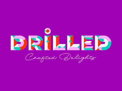 Drilled - Branding for an Ice Cream Store in Emirates branding graphic design ice cream logo playfull typography