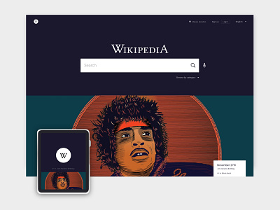 Wikipedia website redesign (concept) android ios mobile redesign ui watch wikipedia