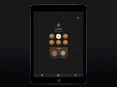 Nespresso website redesign – Ipad (concept)