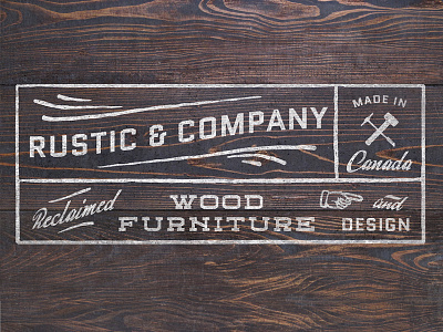 Rustic Logo Concept logo rustic typography vintage wood