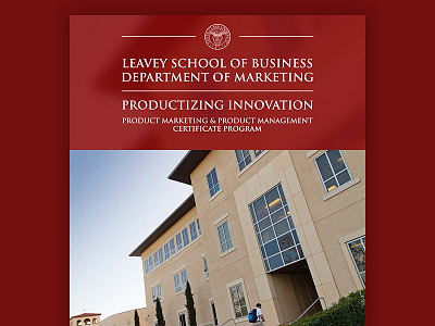LSB Marketing Certificate Program Pamphlet collateral informational leavey school of business marketing pamphlet