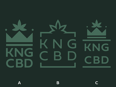 CBD Logo Options brand identity cbd cbd oil choices crown logo minimal minimalist logo vape weed