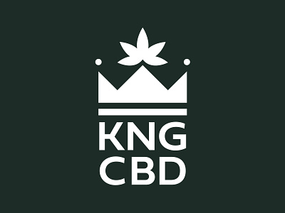 KNG CBD Logo brand identity cbd crown logo logo design minimal minimalist logo vape