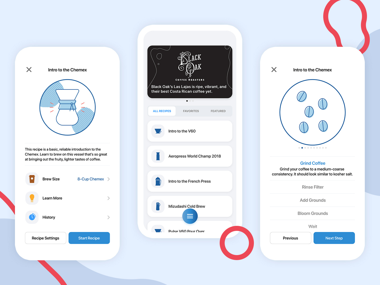 Coffee Brewing App Drippy by Emile Antone on Dribbble