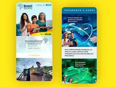 Brasil Inteligente - Federal Government 2016 art direction design grids photoshop responsive design ui ui design ux uxdesign web