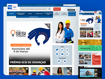 SESI Portal Responsive Website - 2014 art direction design grids photoshop responsive design ui ui design ux uxdesign