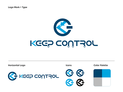 Keep Control - Branding Logo Design - 2020 art direction branding design icon illustration illustrator keepcontrol logo typography vector visual identity
