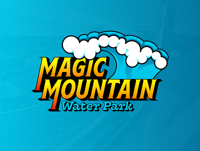 Magic Mountain adobe adobe illustrator amusement park brand branding design identity identity design logo logo design new brunswick water park weeklywarmup