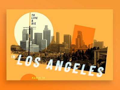 To Live & Die in Los Angeles Poster