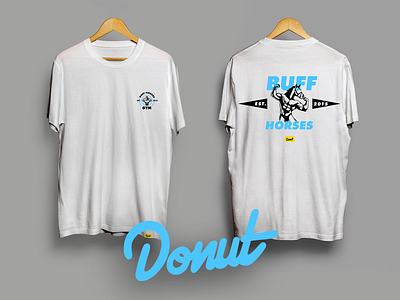 Buff Horses T Shirt Design