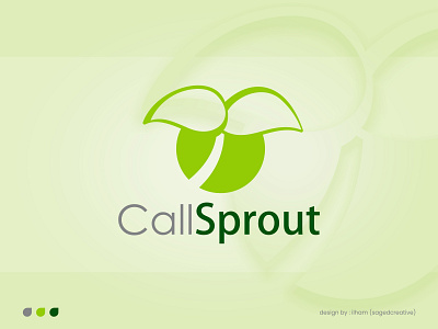 call sprout logo design