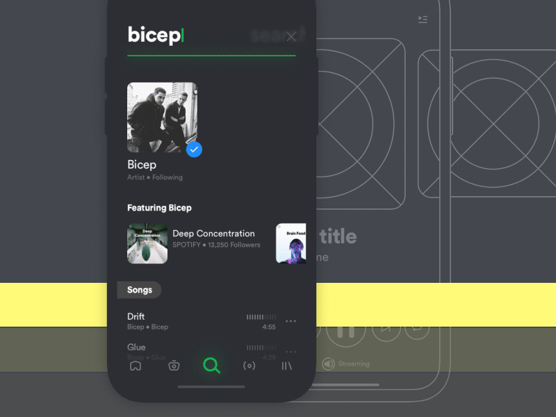 Music app song and playlist management